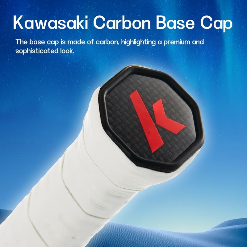 kawasaki aurora 7 pro official genuine badminton racket, full carbon fiber 5u ultra light,maximum tension 35lbs,offensive professional training single racket, including 1 pre strung racket, 1 velvet pouch, 1 grip tape